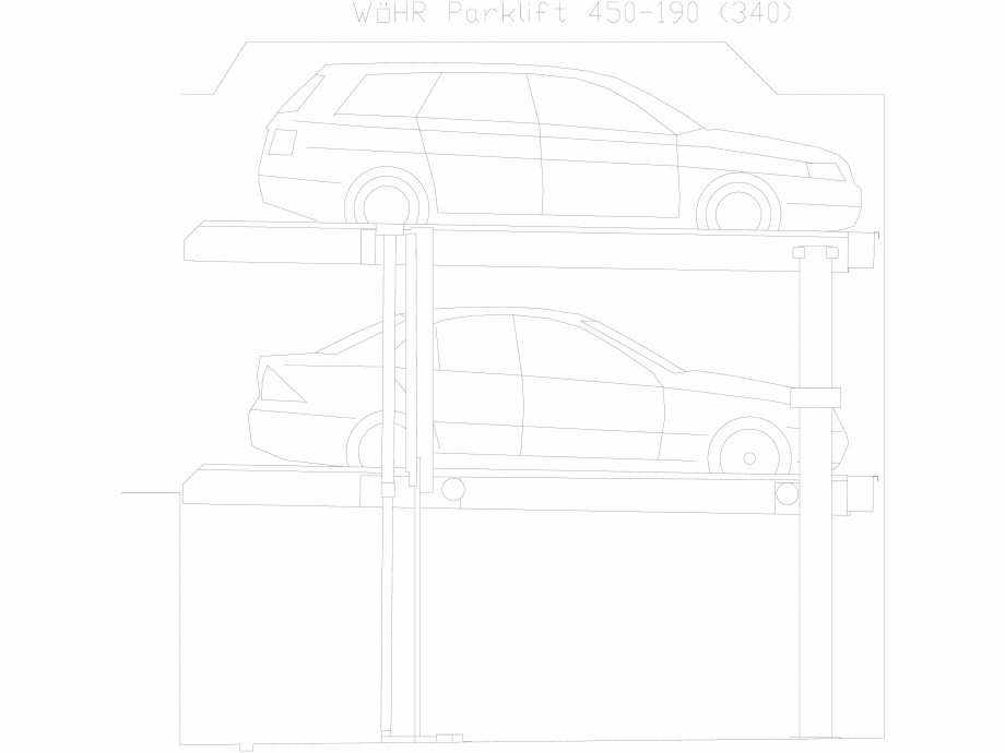 Pagina 1-CAD-DXF Parklift 450-190-340 WÖHR Detaliu de produs 