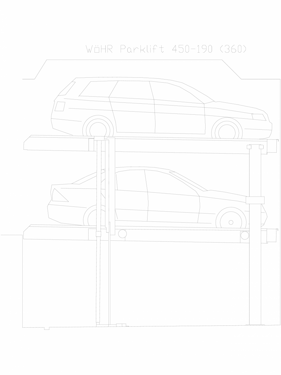 Pagina 1-CAD-DXF Parklift 450-190-360 WÖHR Detaliu de produs 