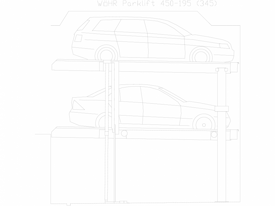 Pagina 1-CAD-DXF Parklift 450-195-345 WÖHR Detaliu de produs 