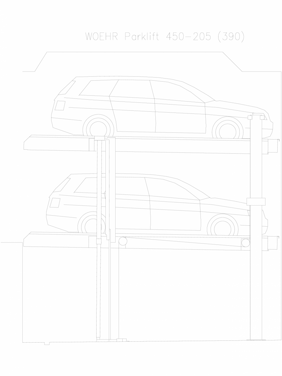 Pagina 1-CAD-DXF Parklift 450-205-390 WÖHR Detaliu de produs 