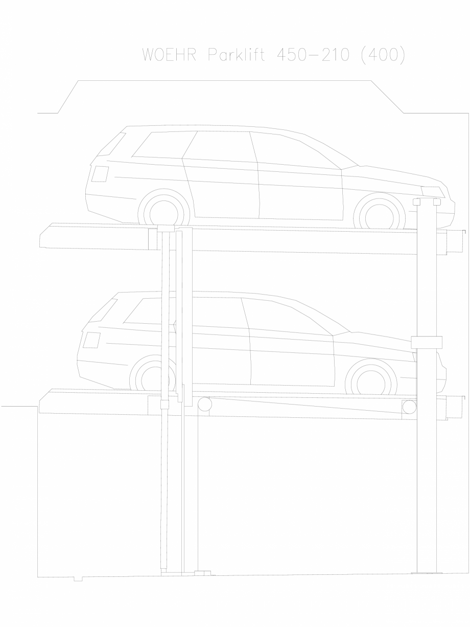 Pagina 1-CAD-DXF Parklift 450-210-400 WÖHR Detaliu de produs 