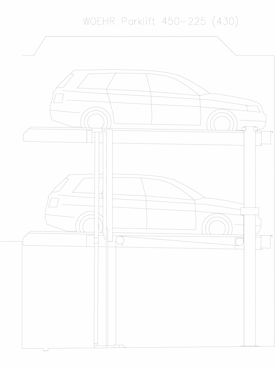 Pagina 1-CAD-DXF Parklift 450-225-430 WÖHR Detaliu de produs 