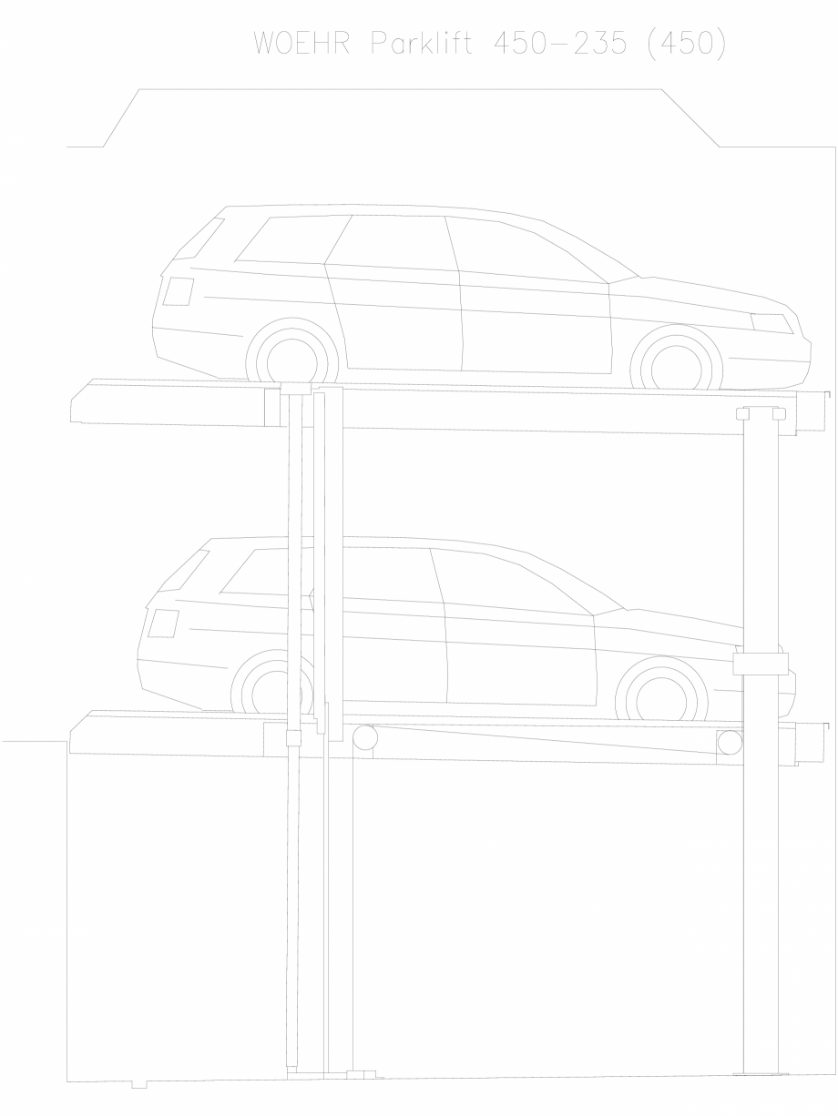 Pagina 1-CAD-DXF Parklift 450-235-450 WÖHR Detaliu de produs 