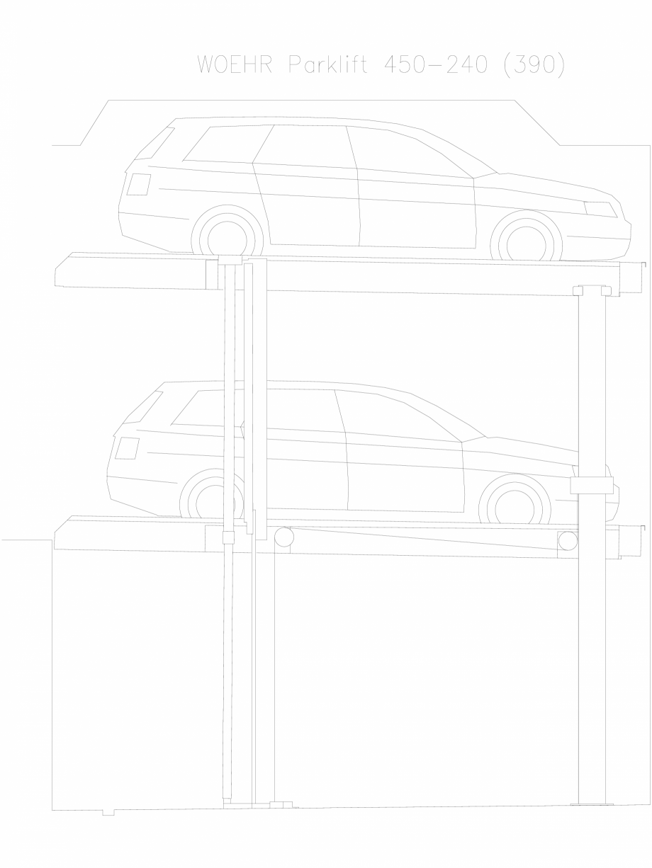 Pagina 1-CAD-DXF Parklift 450-240-390 WÖHR Detaliu de produs 