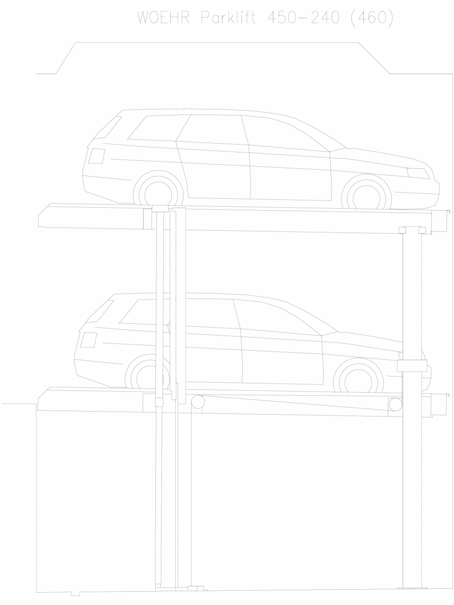Pagina 1-CAD-DXF Parklift 450-240-460 WÖHR Detaliu de produs 