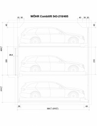 Sistem mecanic de parcare WOEHR-CAD-543-7-210-405
