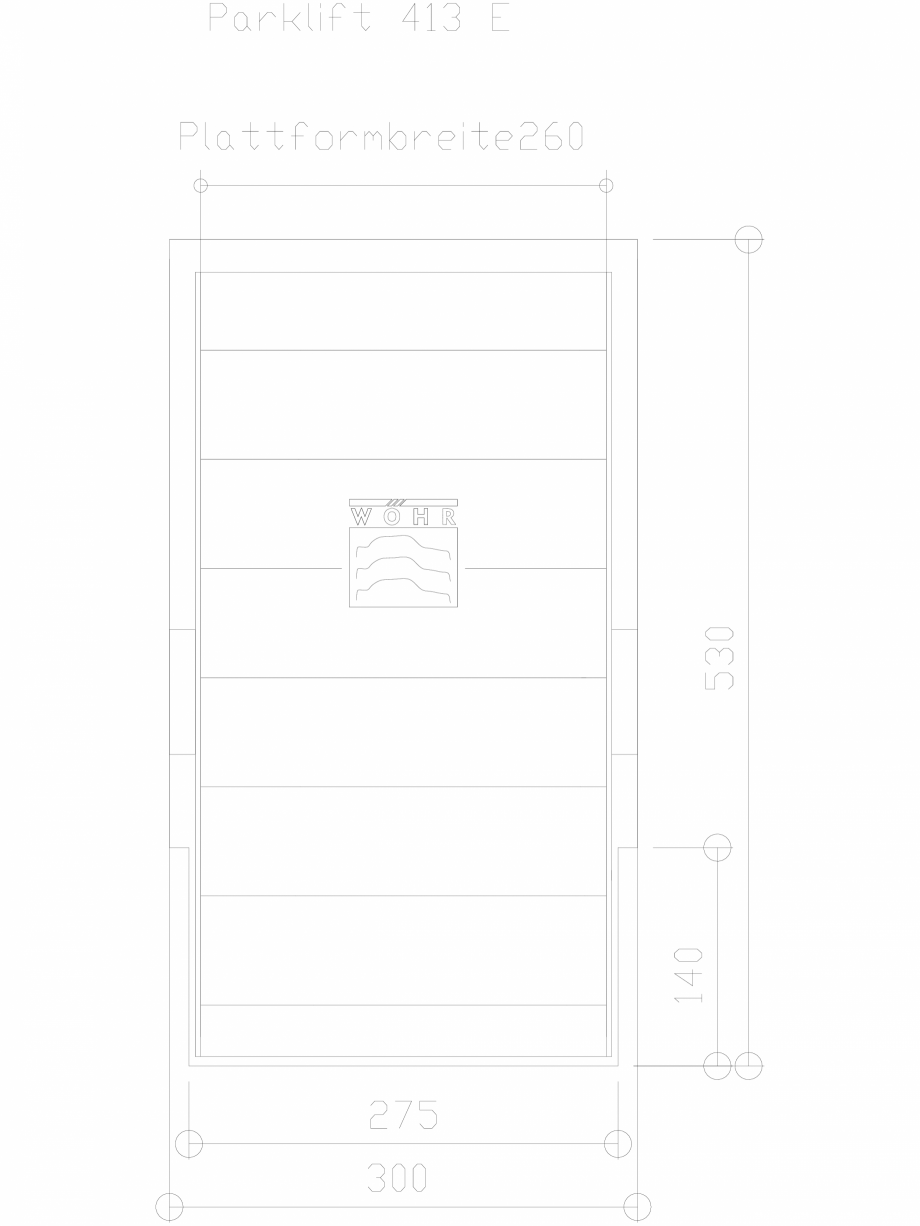 Pagina 1 - CAD-DXF Sistem mecanic de parcare DS-413-E-260 WÖHR Detaliu de produs PARKLIFT 413 
