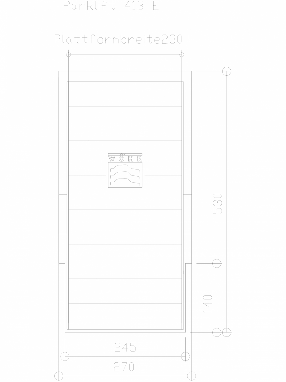 Pagina 1-CAD-DXF Sistem mecanic de parcare DS-413-E-230 WÖHR Detaliu de produs PARKLIFT 413 