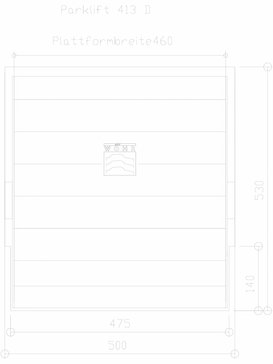 Pagina 1 - CAD-DXF Sistem mecanic de parcare DS-413-D-460 WÖHR Detaliu de produs PARKLIFT 413 