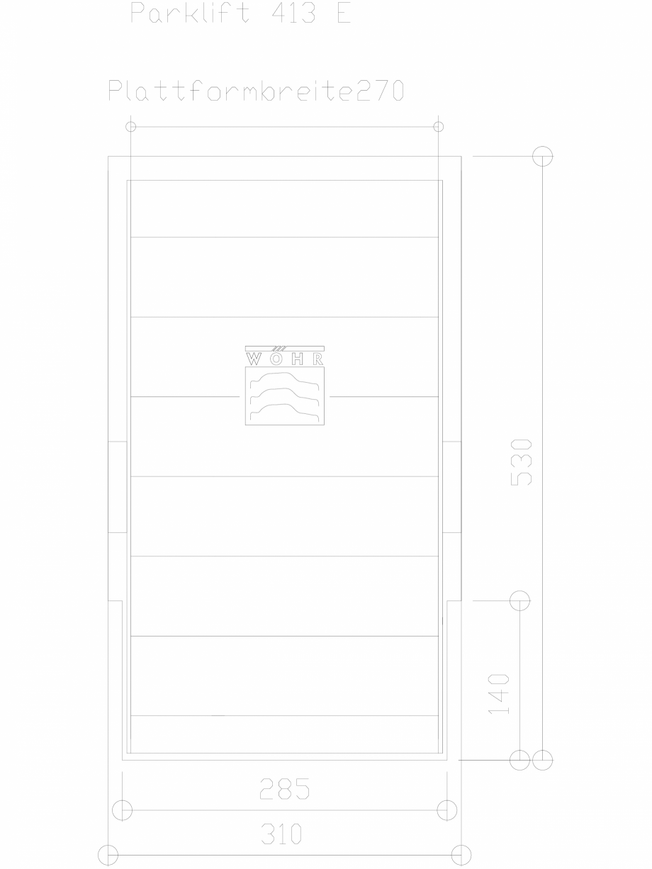 Pagina 1-CAD-DXF Parklift 413 DS-413-E-270 WÖHR Detaliu de produs 