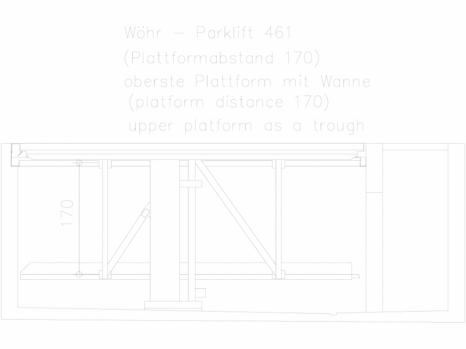 Pagina 1-CAD-DXF Sistem mecanic de parcare 461-170 WÖHR Detaliu de produs PARKLIFT 461/462 
