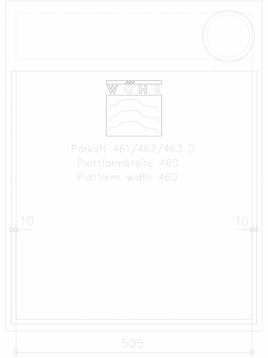 Pagina 1-CAD-DXF Sistem mecanic de parcare DS-46X-D-460-planning WÖHR Detaliu de produs PARKLIFT 461/462...