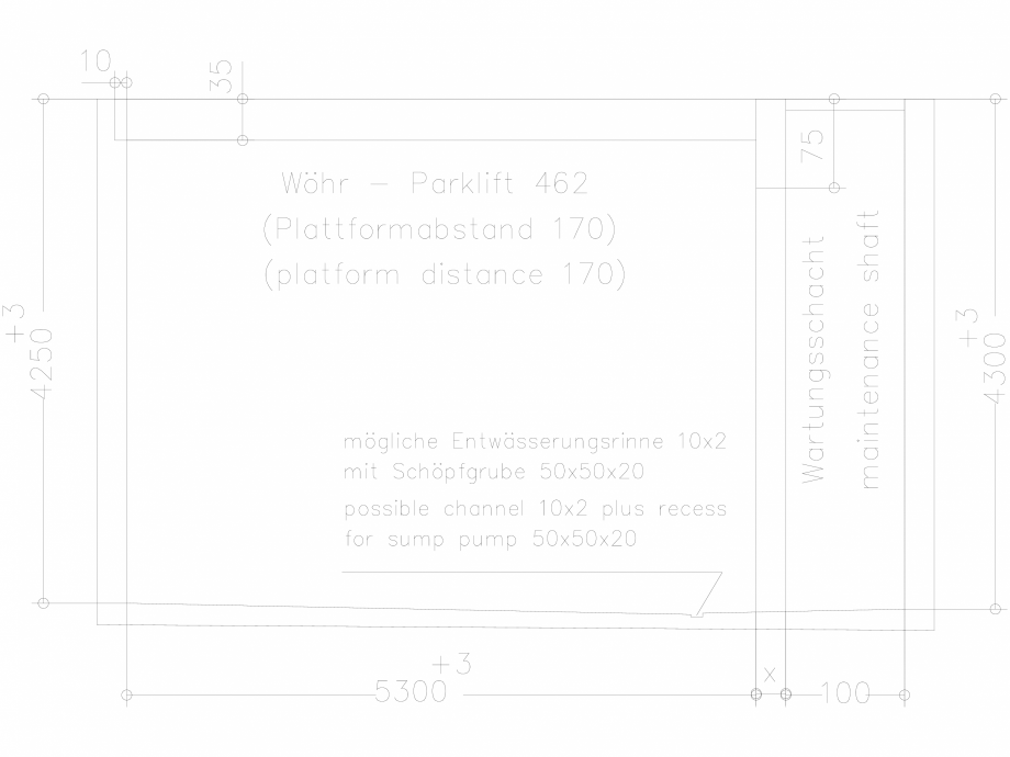 Pagina 1 - CAD-DXF Sistem mecanic de parcare 462-170-planning WÖHR Detaliu de produs PARKLIFT...