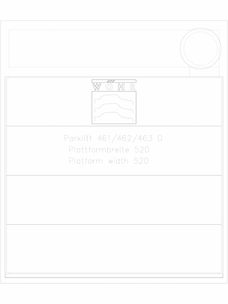 Pagina 1-CAD-DXF Sistem mecanic de parcare DS-46X-D-520 WÖHR Detaliu de produs PARKLIFT 461/462 