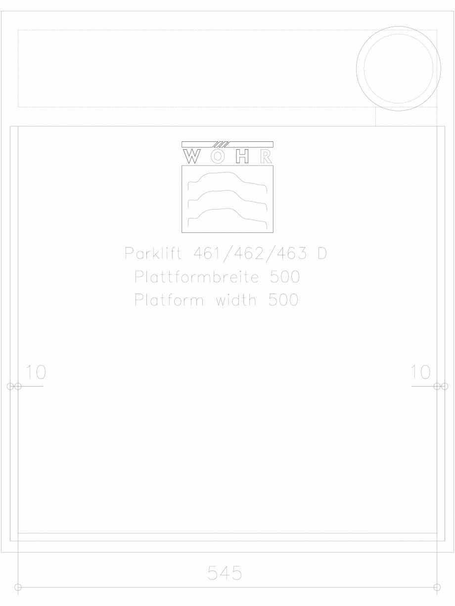 Pagina 1-CAD-DXF Sistem mecanic de parcare DS-46X-D-500-planning WÖHR Detaliu de produs PARKLIFT 461/462...