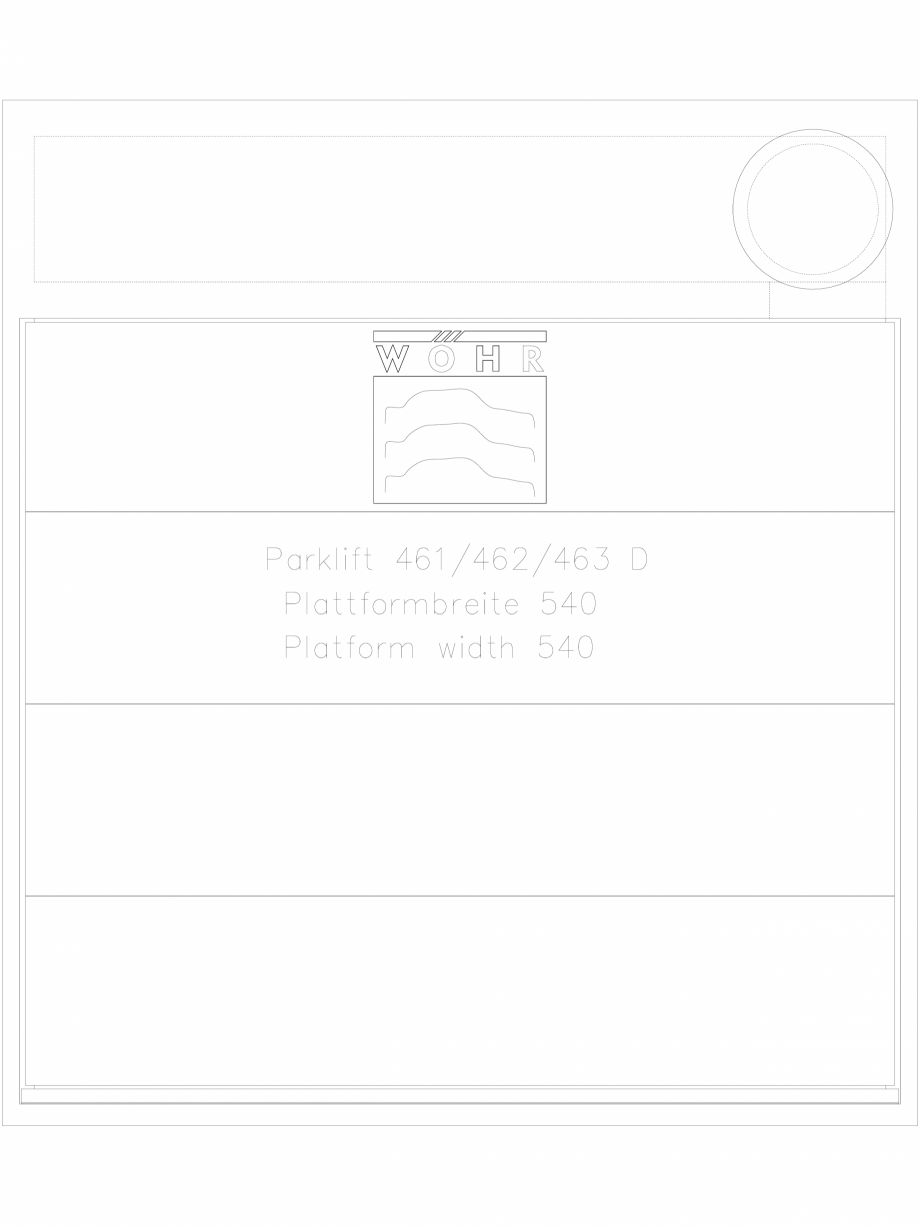 Pagina 1-CAD-DXF Sistem mecanic de parcare DS-46X-D-540 WÖHR Detaliu de produs PARKLIFT 461/462 