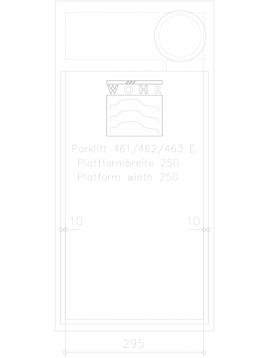 Pagina 1-CAD-DXF Sistem mecanic de parcare DS-46X-E-250-planning WÖHR Detaliu de produs PARKLIFT 461/462...