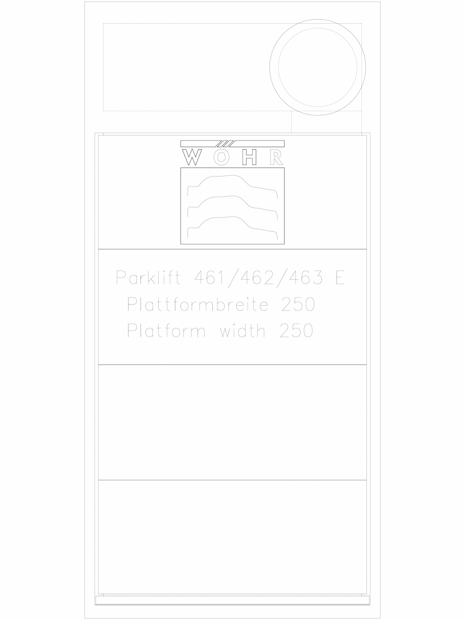 Pagina 1 - CAD-DXF Sistem mecanic de parcare DS-46X-E-250 WÖHR Detaliu de produs PARKLIFT...