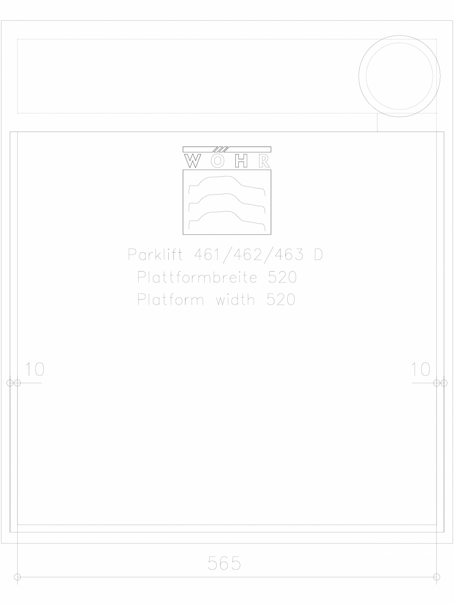 Pagina 1-CAD-DXF Sistem mecanic de parcare DS-46X-D-520-planning WÖHR Detaliu de produs PARKLIFT 461/462...