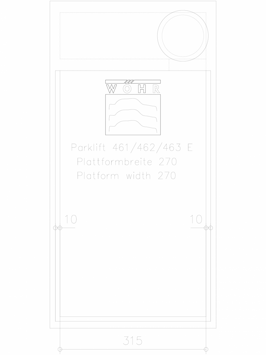 Pagina 1-CAD-DXF Sistem mecanic de parcare DS-46X-E-270-planning WÖHR Detaliu de produs PARKLIFT 461/462...