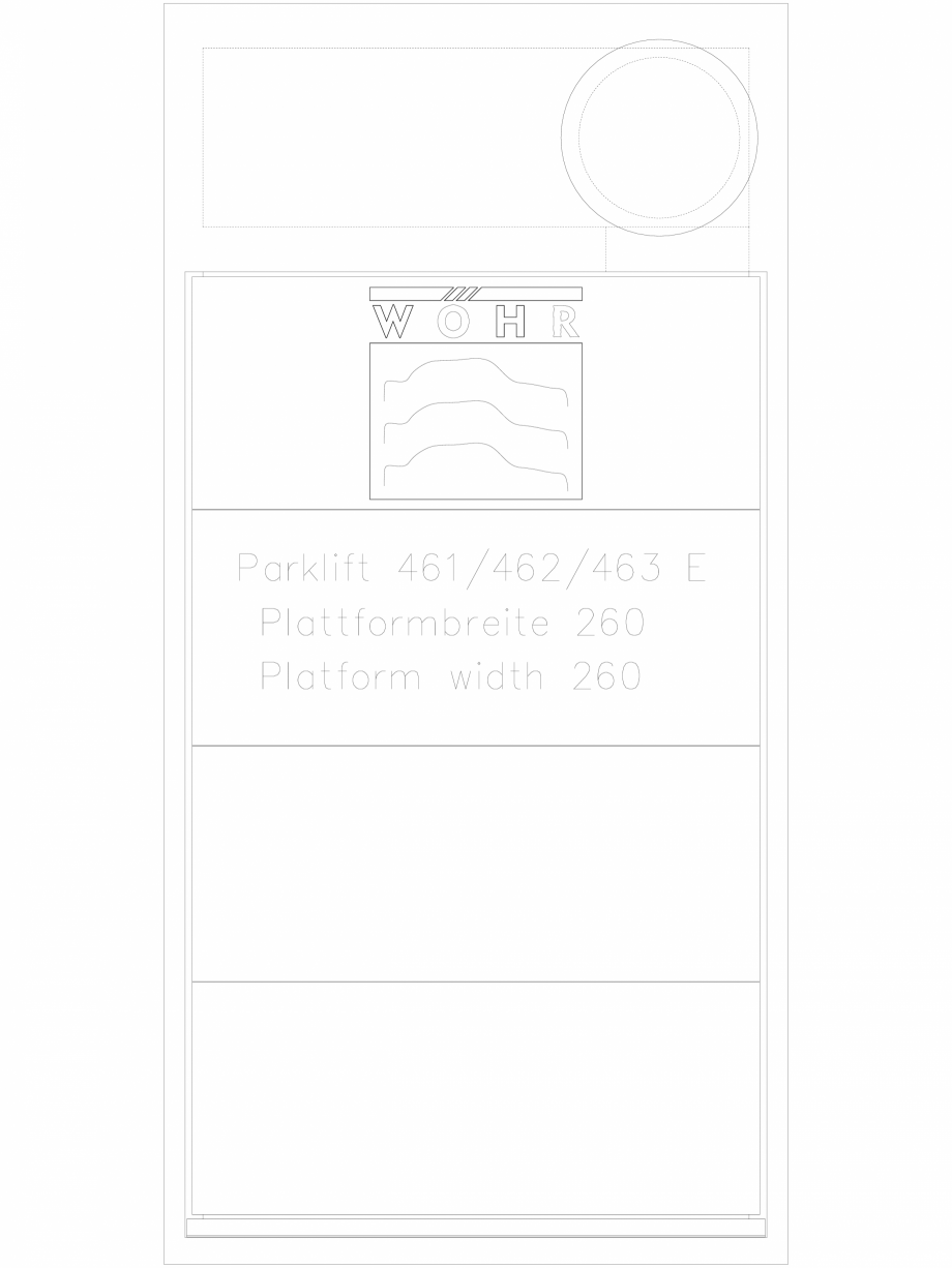 Pagina 1-CAD-DXF Sistem mecanic de parcare DS-46X-E-260 WÖHR Detaliu de produs PARKLIFT 461/462 