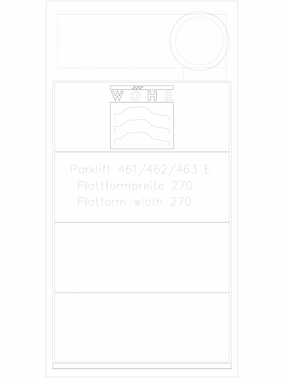 Pagina 1 - CAD-DXF Sistem mecanic de parcare DS-46X-E-270 WÖHR Detaliu de produs PARKLIFT...