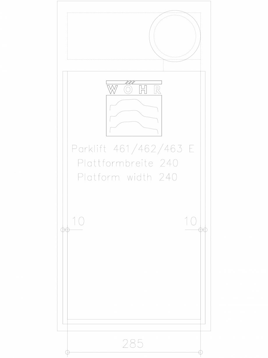 Pagina 1-CAD-DXF Sistem mecanic de parcare DS-46X-E-240-planning WÖHR Detaliu de produs PARKLIFT 461/462...
