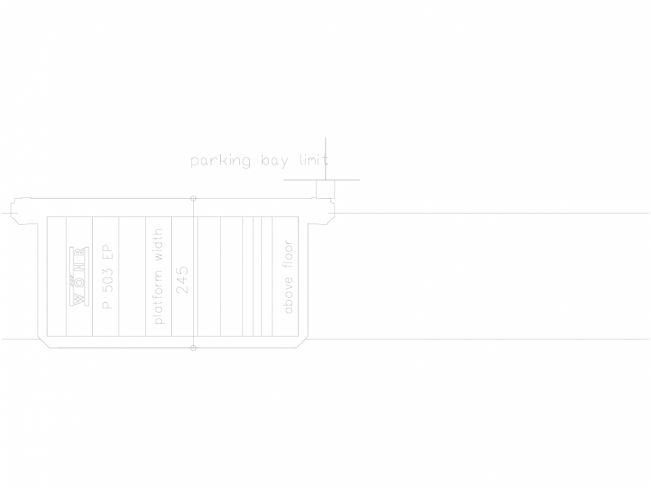 Pagina 1-CAD-DXF Platforma de parcare 503-245-EP-UEF_en WÖHR Detaliu de produs 