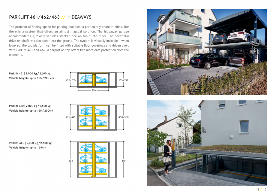 Pagina 10-Sisteme de parcare auto WÖHR PARKLIFT 405, PARKLIFT 450, PARKLIFT 401, PARKLIFT 411, PARKLIFT...