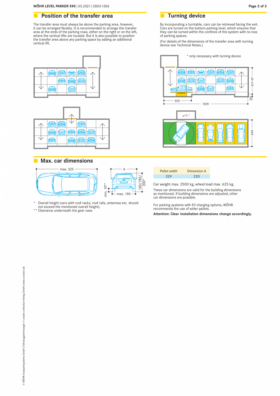 Pagina 3-Sistem automat de parcare WÖHR LEVEL PARKER 590 Fisa tehnica Engleza oparksysteme GmbH
...