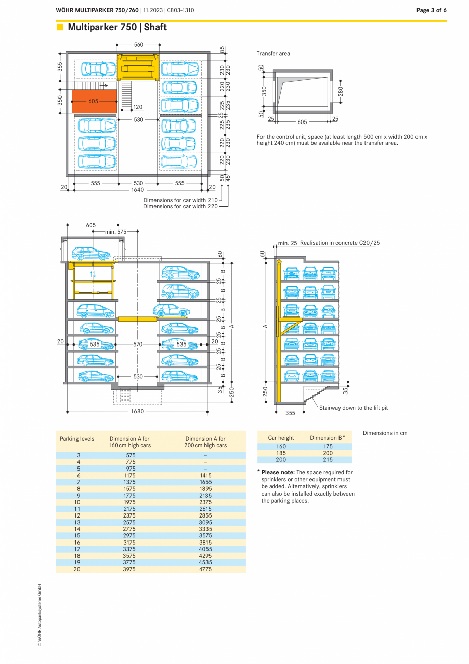 Pagina 3-Sistem de parcare automat Multiparker WÖHR MULTIPARKER 750/ 760 Fisa tehnica Engleza 50

250

*...