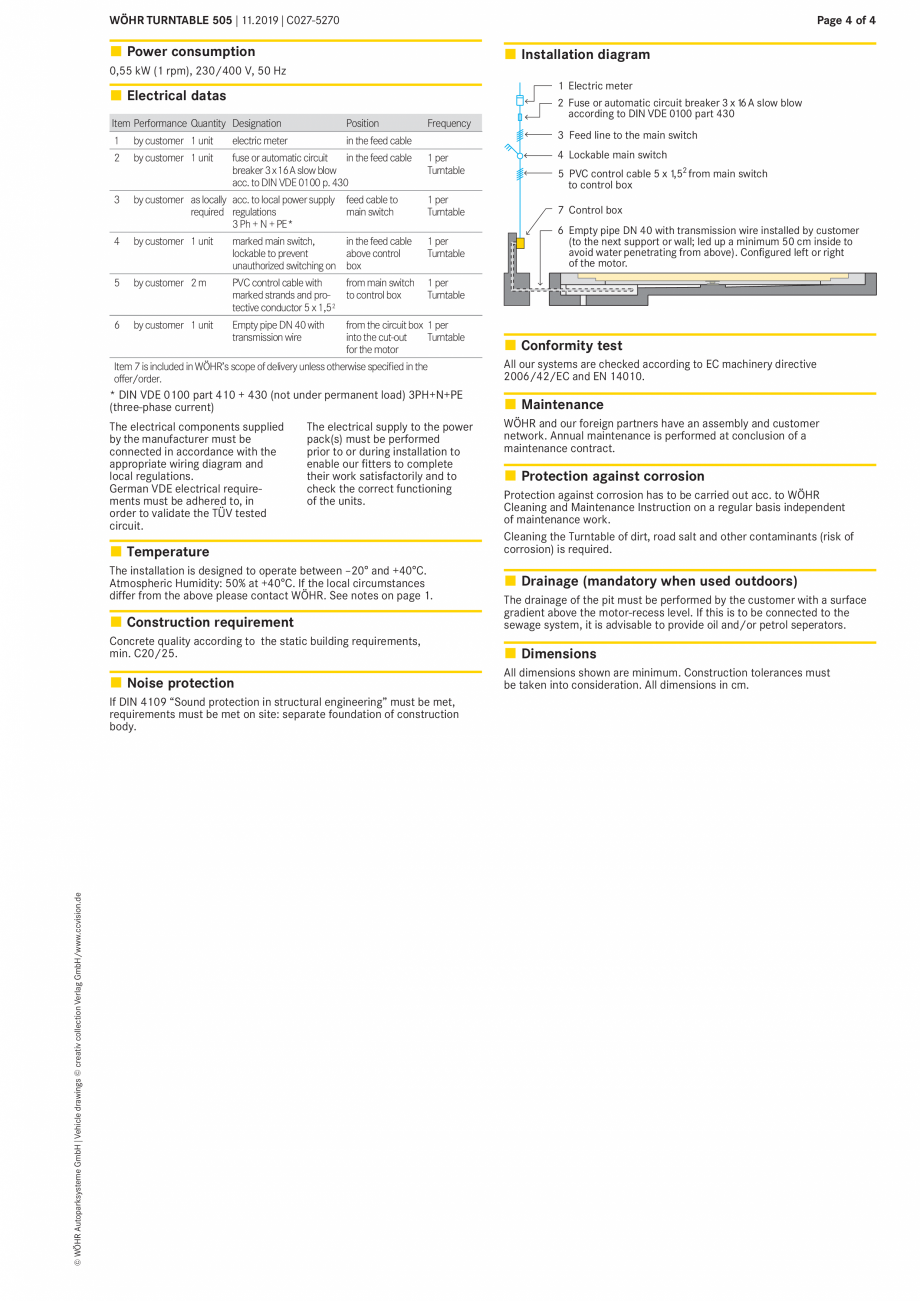 Pagina 4-Fișă tehnică placa turnanta WÖHR 505 Fisa tehnica Engleza ).Configured
Configured
from
left
...