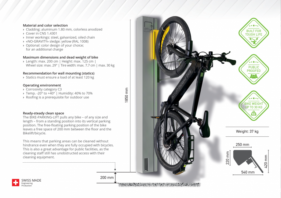 Pagina 4-Brosura sistem de parcare biciclete WÖHR Bike-Parking-Lift® Catalog, brosura Engleza : max....