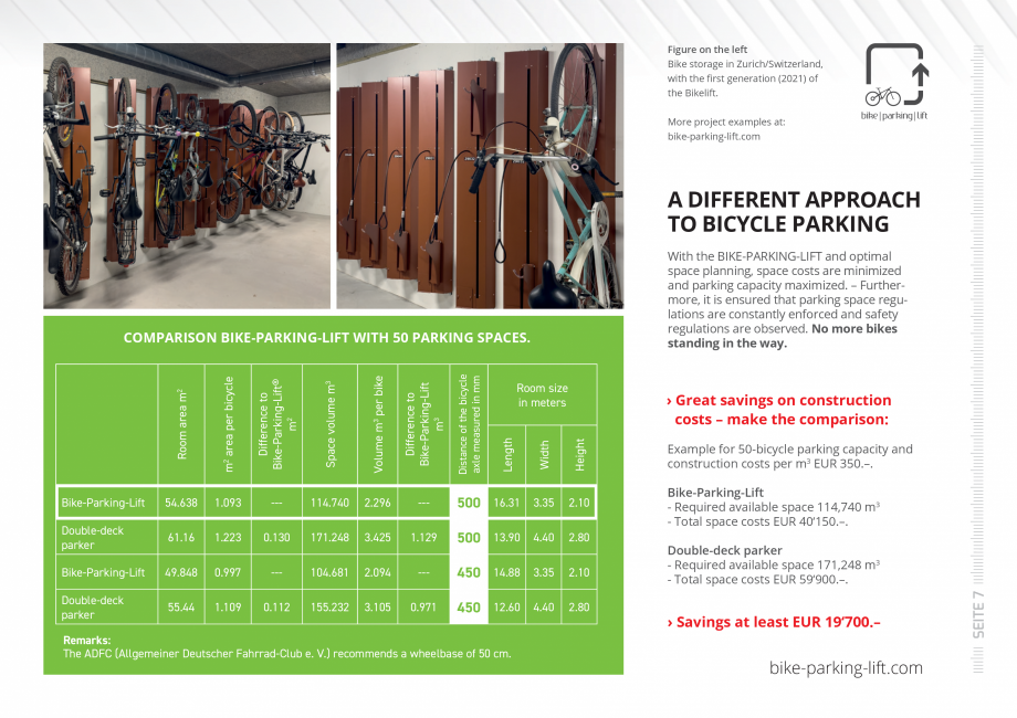 Pagina 7 - Brosura sistem de parcare biciclete WÖHR Bike-Parking-Lift® Catalog, brosura...