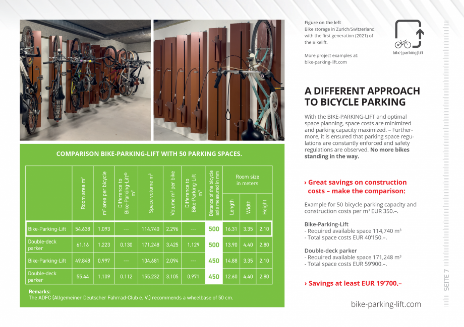 Pagina 7-Brosura sistem de parcare biciclete WÖHR Bike-Parking-Lift® Catalog, brosura Engleza e...