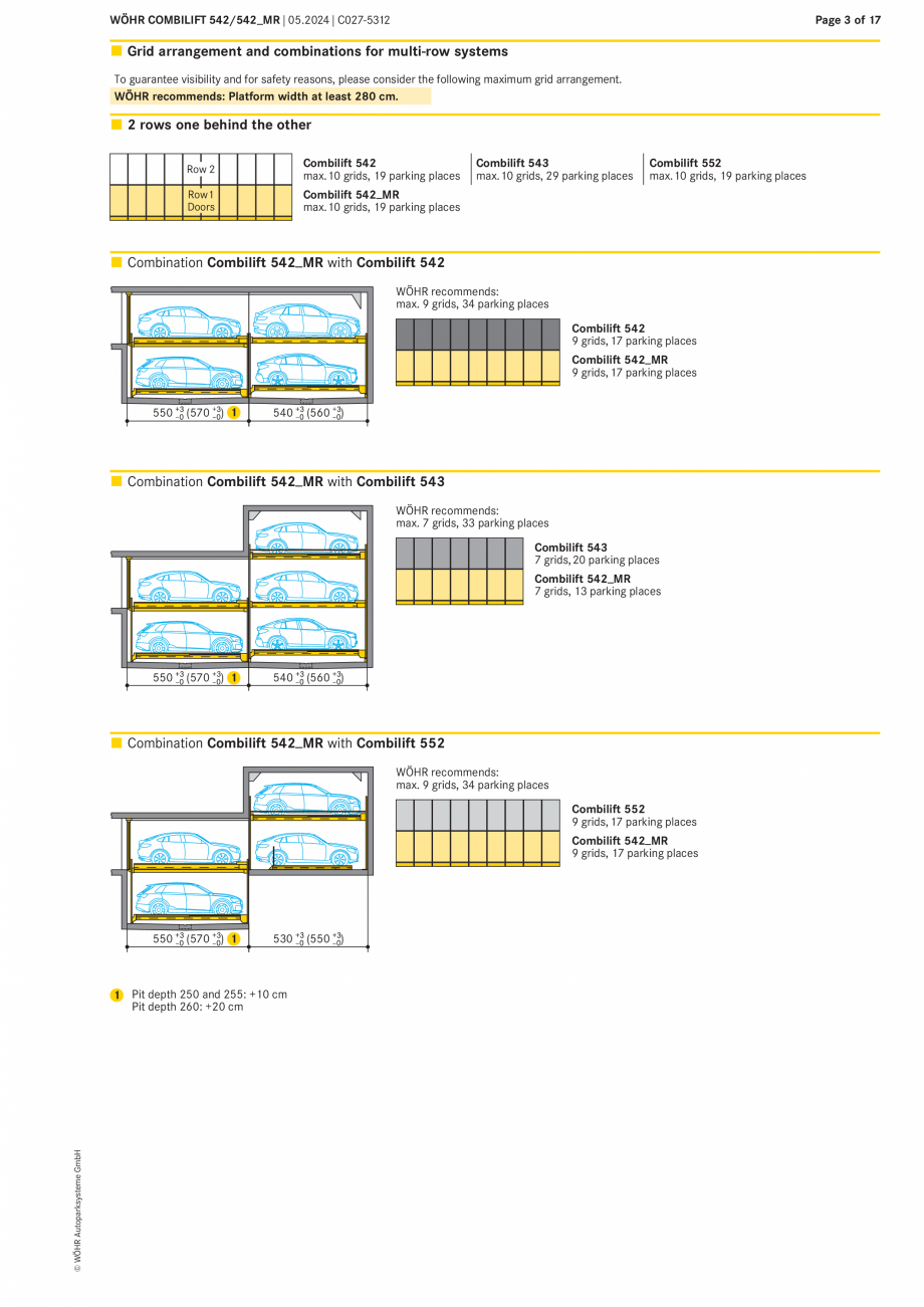 Pagina 3-Sistem mecanic de parcare - COMBILIFT 542 MR WÖHR Fisa tehnica Engleza ches 3

5

Free spaces:
...
