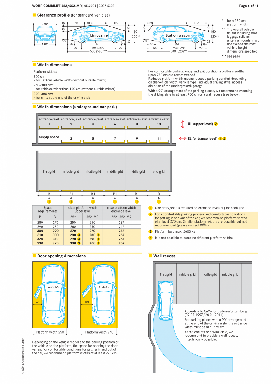 Pagina 6-Sistem mecanic de parcare - COMBILIFT 552MR  WÖHR Fisa tehnica Engleza bi

93,76 %

188,0

VW...