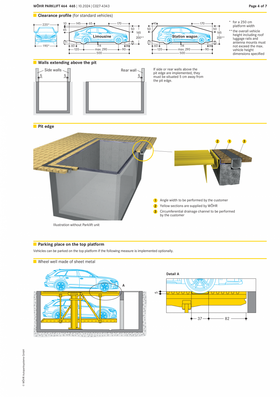 Pagina 4-Sistem mecanic de parcare WÖHR PARKLIFT 464-465 Fisa tehnica Engleza er level

Platform...