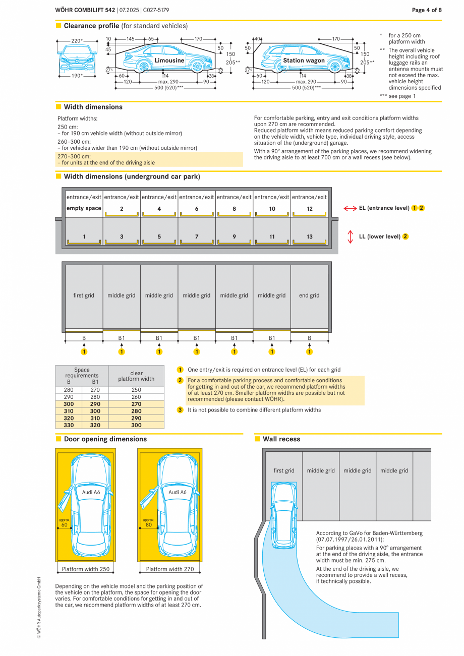 Pagina 4-Sistem mecanic de parcare - COMBILIFT W&Ouml;HR COMBILIFT 542 Fisa tehnica Engleza 91,25 %
33,27 %

...
