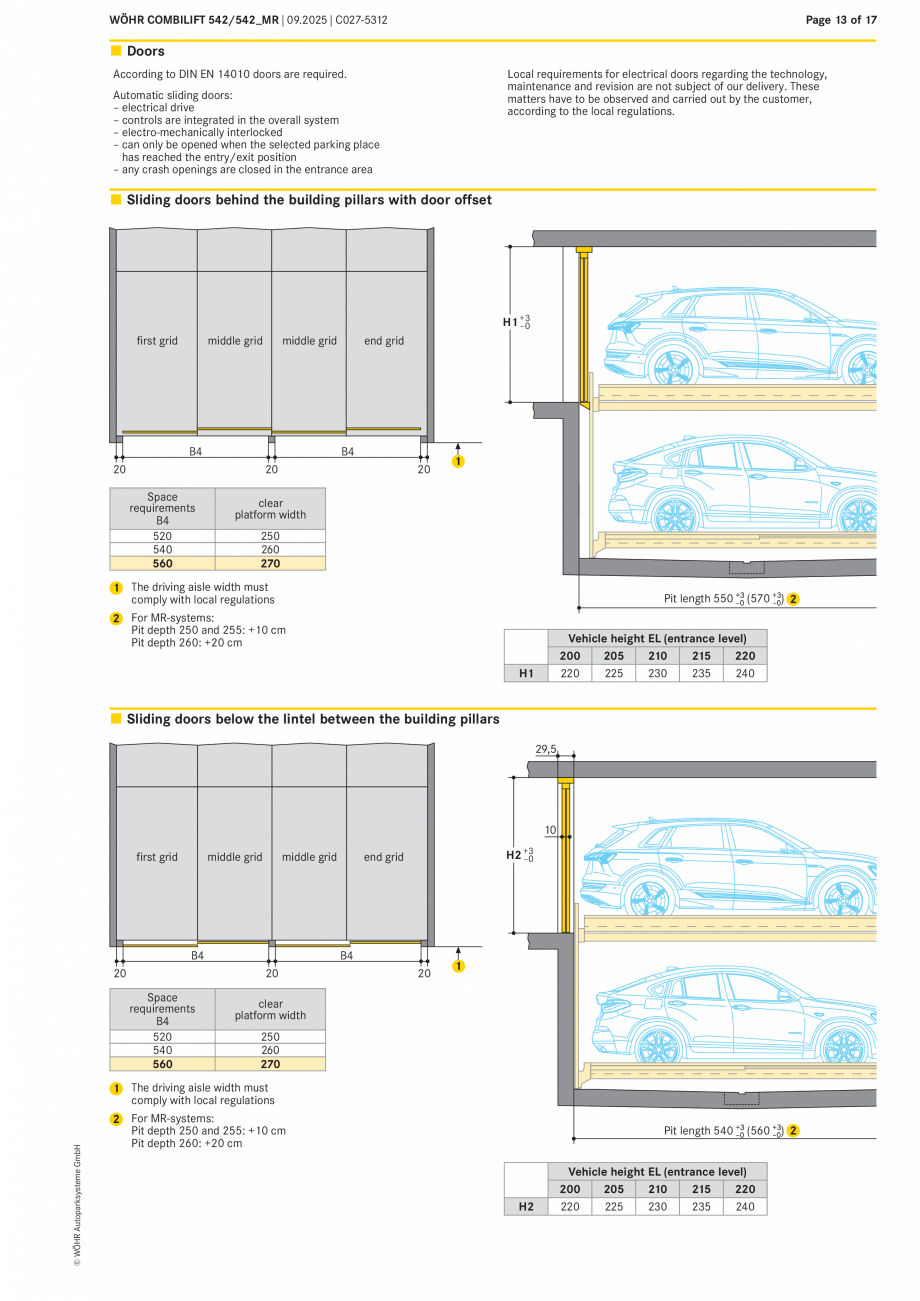 Pagina 13-Sistem mecanic de parcare - COMBILIFT 542 MR W&Ouml;HR Fisa tehnica Engleza 
Office buildings:
For...