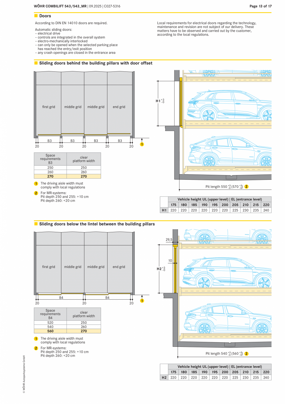 Pagina 13-Sistem mecanic de parcare - COMBILIFT 543 MR W&Ouml;HR Fisa tehnica Engleza 75

380

210

205

380

...