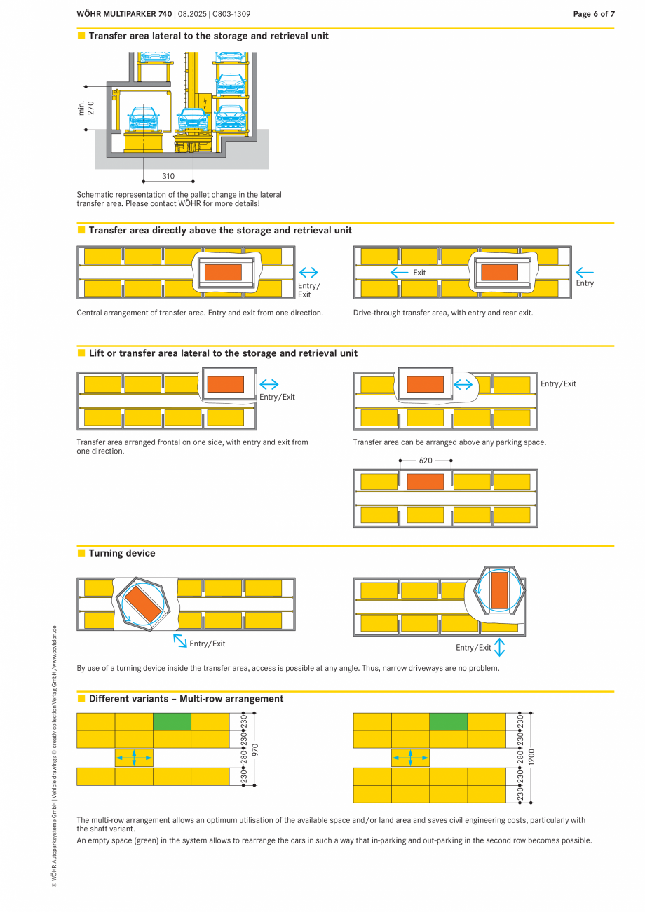 Pagina 6-Sistem de parcare automat Multiparker W&Ouml;HR MULTIPARKER 740 Fisa tehnica Engleza 20
Dimension A ...