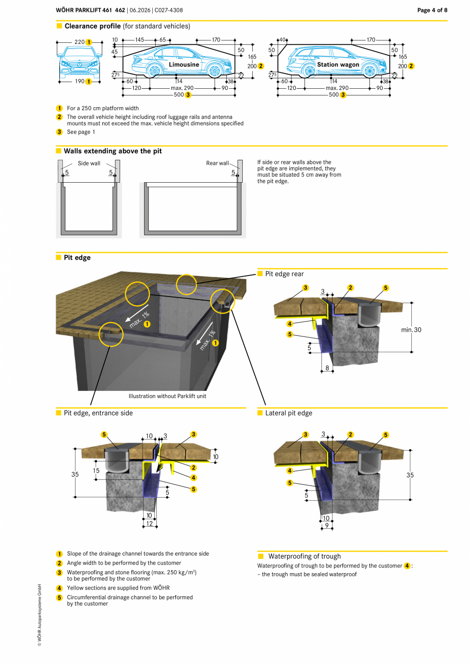 Pagina 4-Sistem mecanic de parcare W&Ouml;HR PARKLIFT 461/462 Fisa tehnica Engleza RKLIFT 462

H

Entrance...