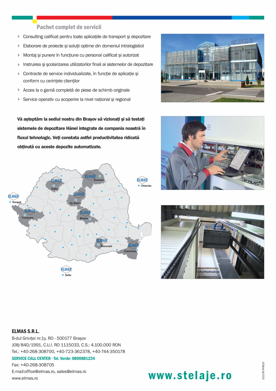 Pagina 8-Depozite automatizate HÄNEL Rotomat, Sistem control, Lean-Lift Specificații tehnice Romana...
