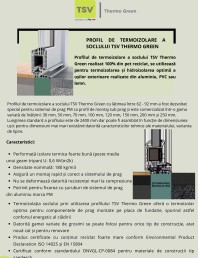 Profil de termoizolare a soclului TSV THERMO GREEN