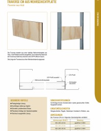 Traversa de intărire universală din lemn multi-strat