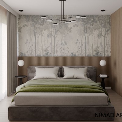 Nimad Architects Nimad_Design interior_Apartament V - detalii dormitor - Design interior pentru case si apartamente Nimad