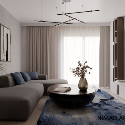 Nimad Architects Nimad_Design interior_Apartament V - camera de zi - Design interior pentru case si apartamente
