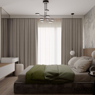 Nimad Architects Nimad_Design interior_Apartament V - dormitor - Design interior pentru case si apartamente Nimad Architects