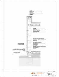 Detaliu constructiv izolare termica terasa necirculabila